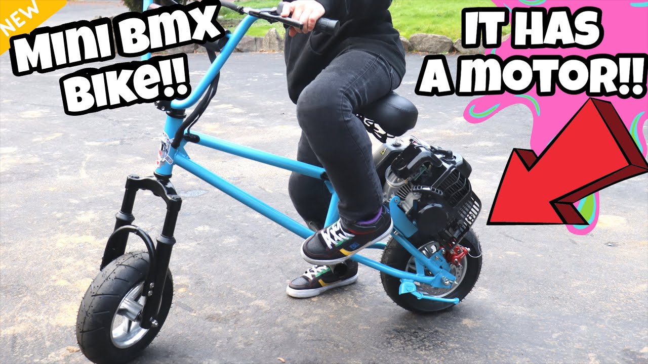 I Got A Gas Mini BMX Bike! Can I Trick it at the skatepark?!
