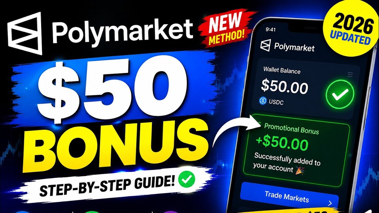 Polymarket $50-150$ Bonus Method (2026) |  Beginner Guide