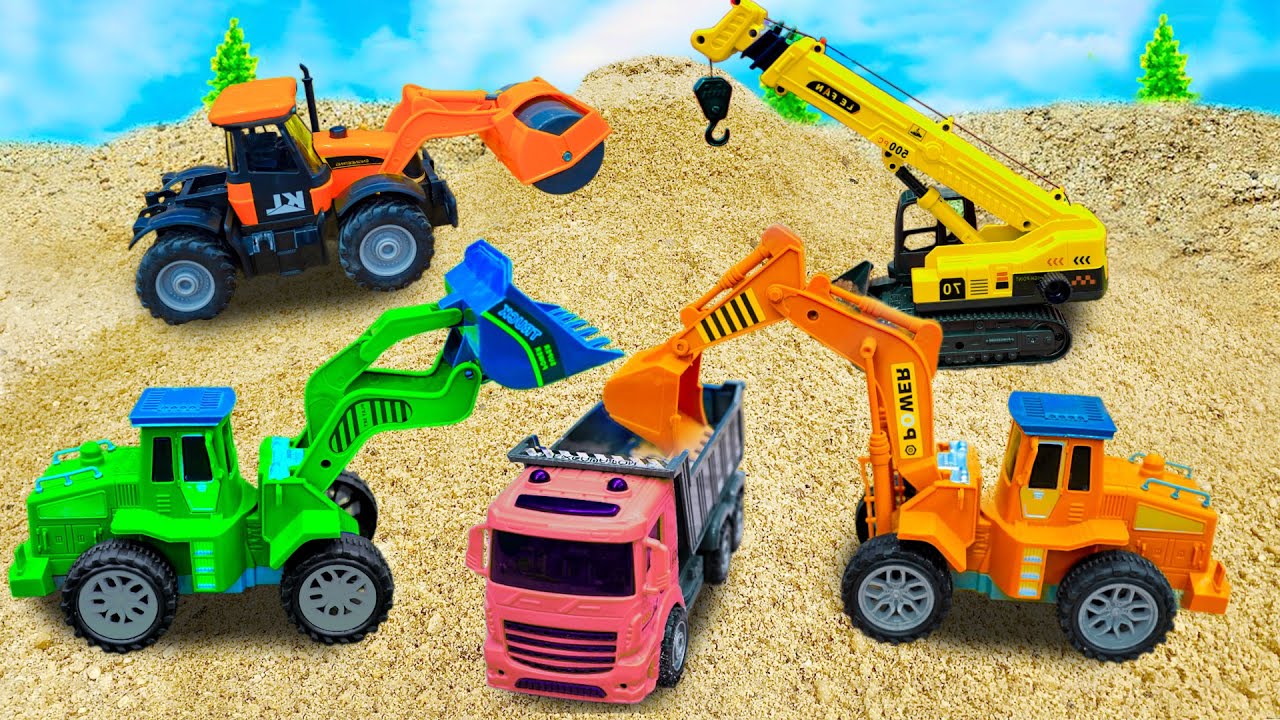 Construction Truck Team Builds a House  Fun Cartoon for Kids 🚜🏠✨ Dinky TV