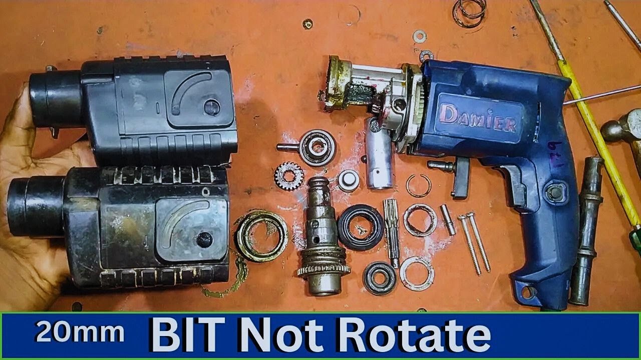 20mm hammer drill machine bit not rotate | 20mm hammer drill repair | drill repair Technical sritam