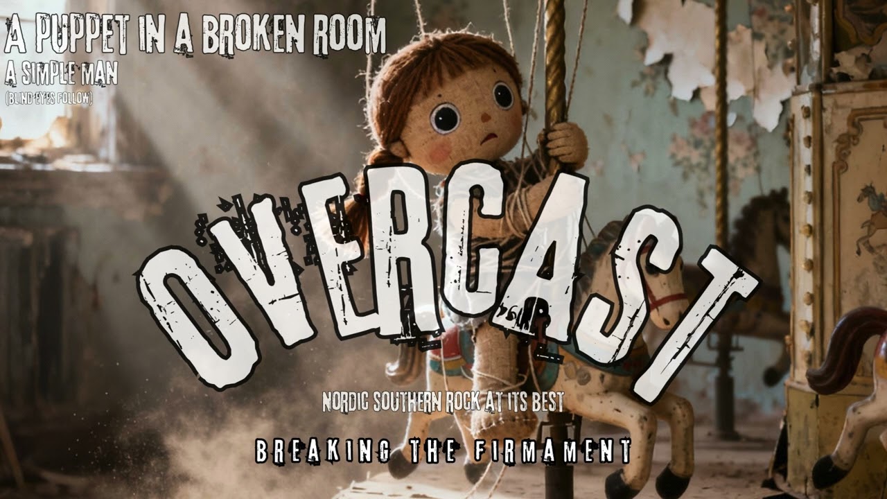 A puppet in a broken room
