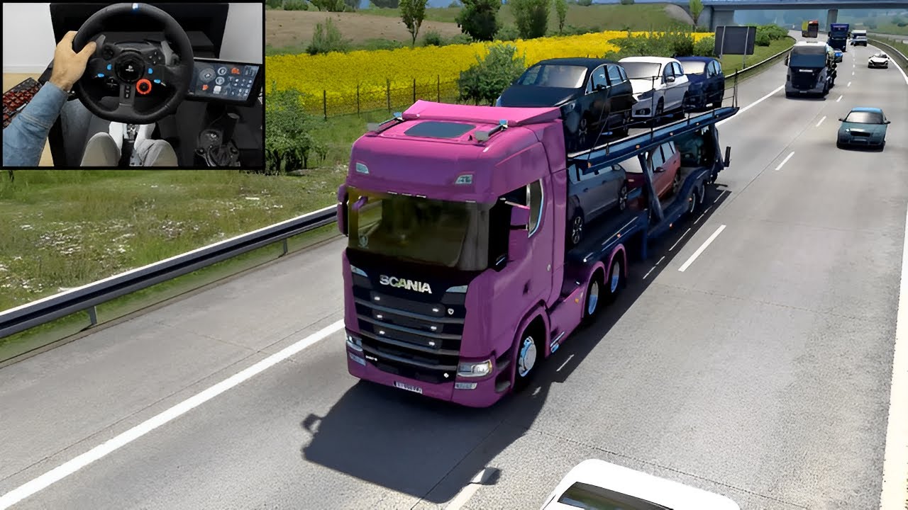 STORK TRUCK - Scania S520 | Euro Truck Simulator 2 | Logitech G29 Gameplay
