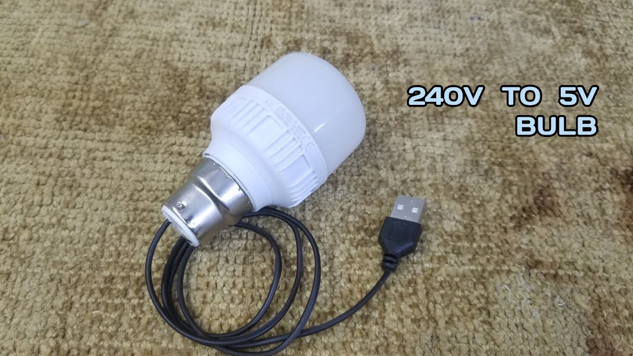 Convert 220v LED Bulb to 5v