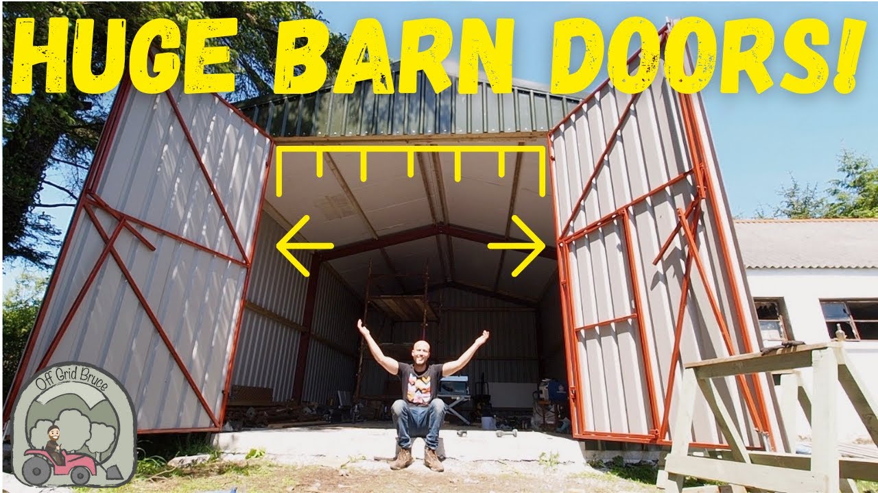 Building HUGE barn doors for my workshop!
