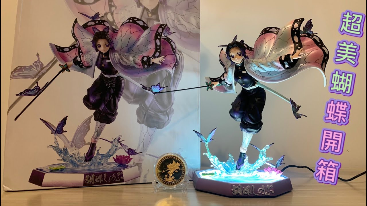 簡刻工作室鬼滅之刃蟲柱蝴蝶忍雕像gk開箱！頭雕超美的😍