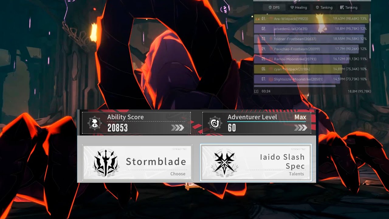 Stormblade laido/Red Dragon Brutal! ez afk clear - Blue Protocol