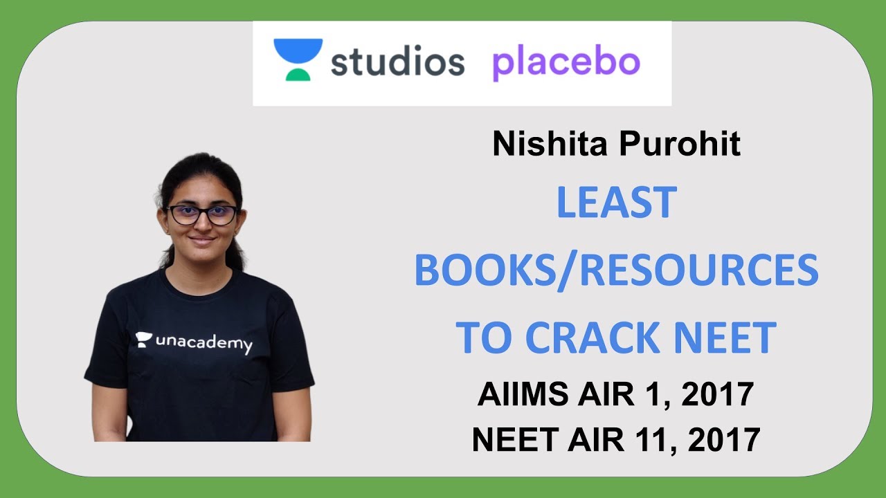 Least Books/Resources to crack NEET | Nishita Purohit AIIMS AIR - 1 | NEET  AIR - 11