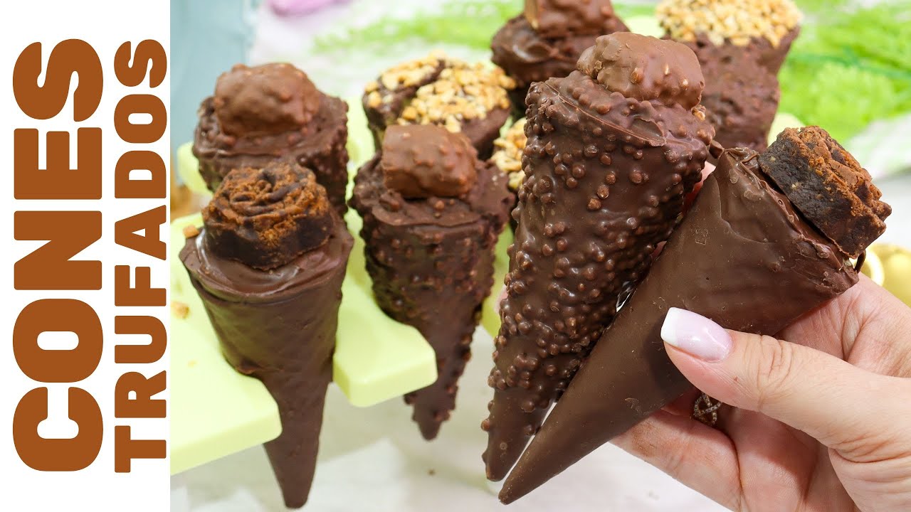 COMO FAZER CONE TRUFADO GOURMET PARA VENDER E LUCRAR! 3 Sabores com apenas 1 recheio!
