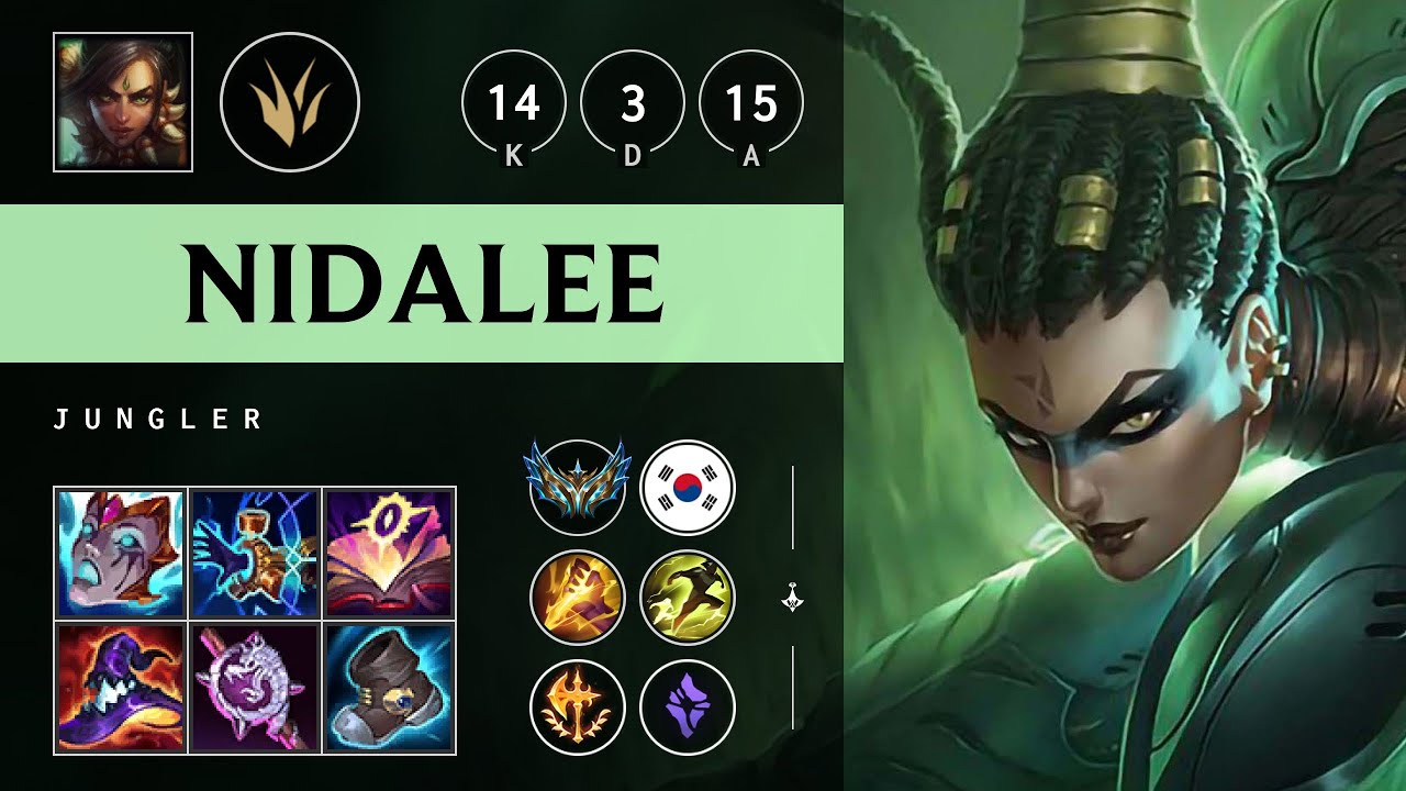 Nidalee Jungle vs Rengar - KR Challenger Patch 25.S1.3