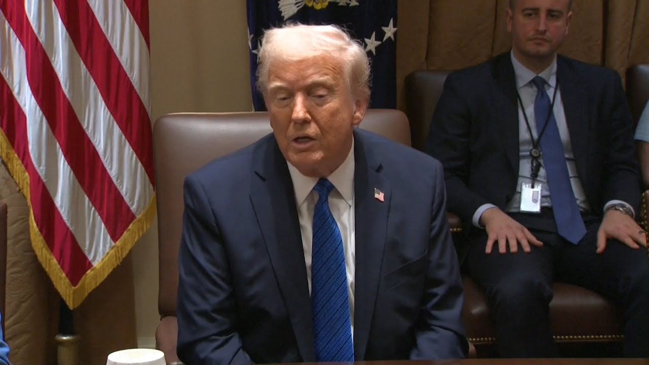 Donald Trump, Mike Waltz defend leaked Signal chat, Pete Hegseth when questioned in Cabinet room