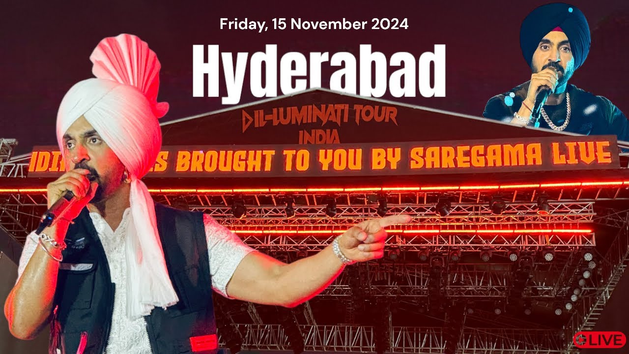 @diljitdosanjh Dil-Luminati Tour India : Live at Hyderabad | Concert Highlights 4K HD