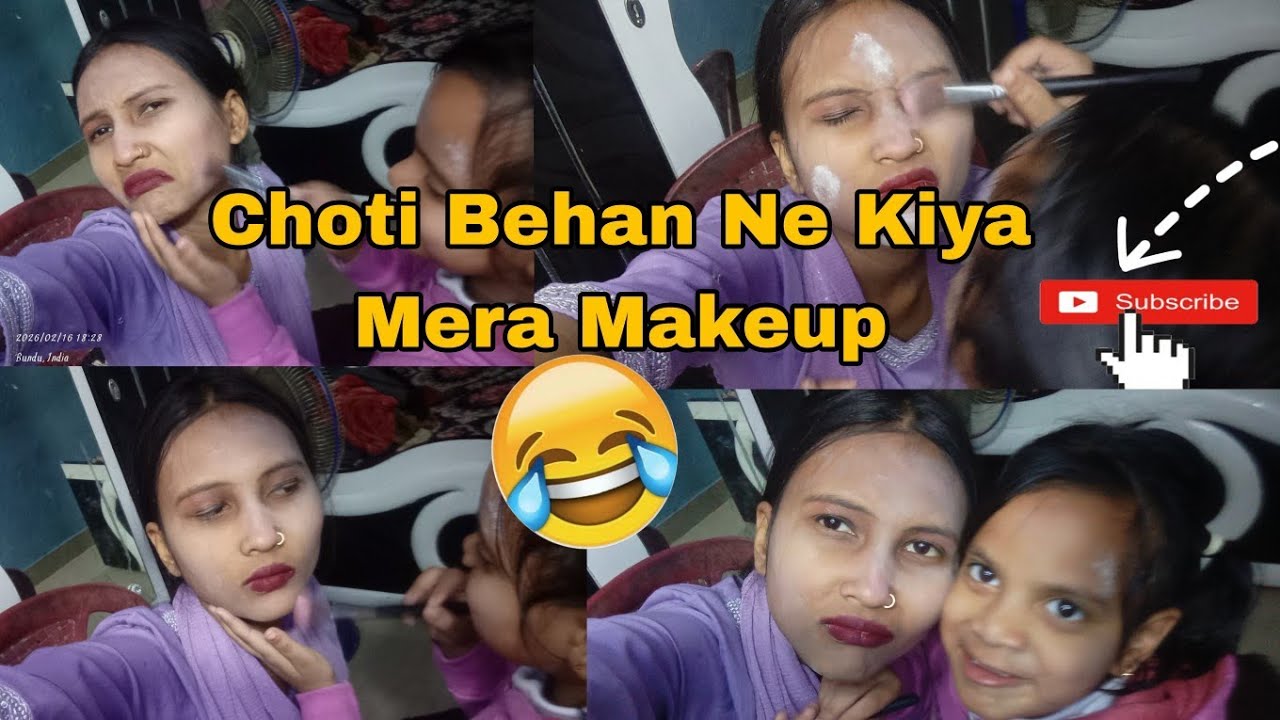 Behan Ne Kiya Mera Make-up..💄🤣😢#vlog #subscribe #like #youtube 