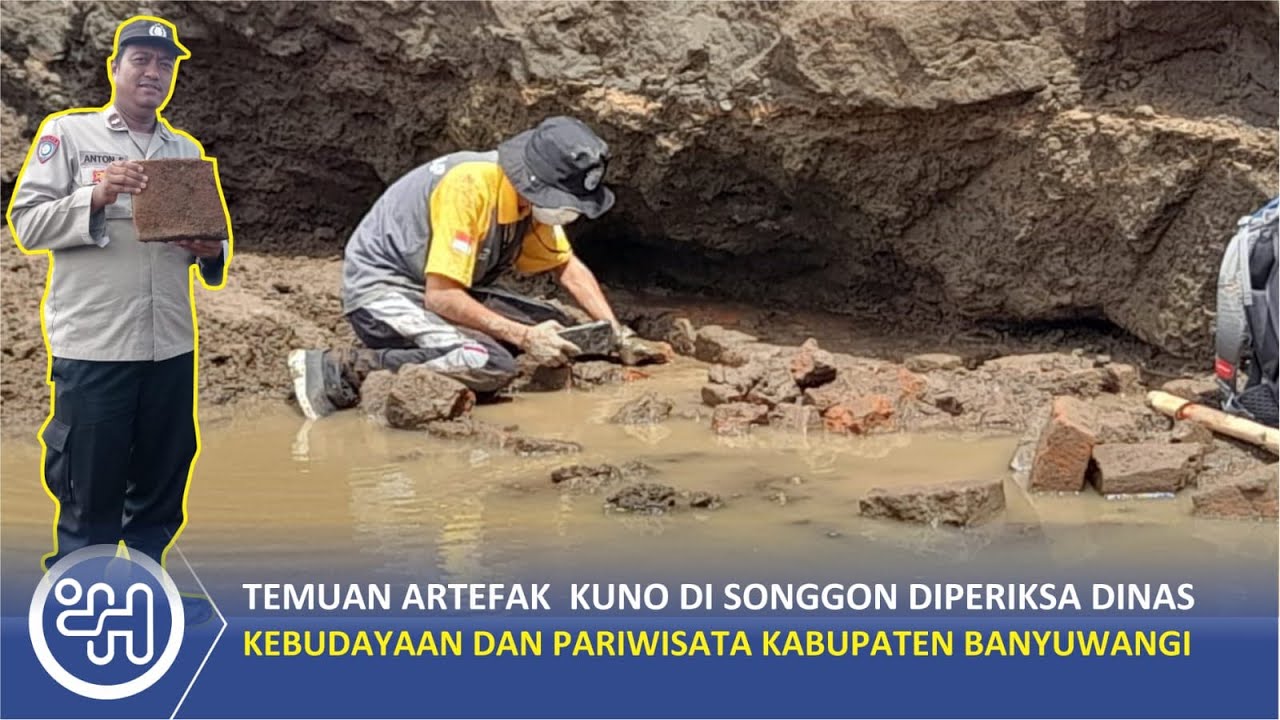 Temuan Artefak Kuno di Songgon Diperiksa Dinas Kebudayaan dan Pariwisata Kabupaten Banyuwangi