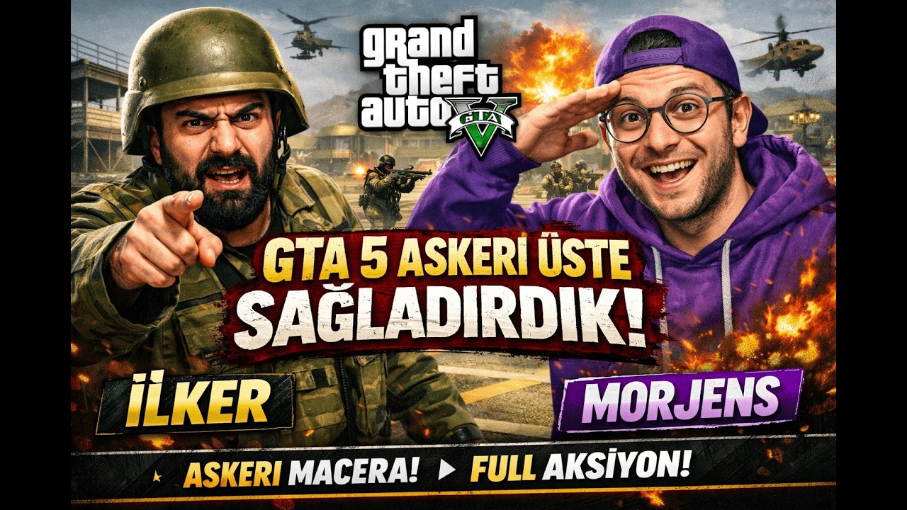 GTA 5 Askeri Üs Meydan Okuması! Tanklar, Jetler, Kaçış Planı!#gta