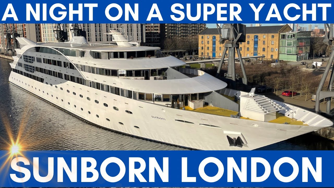 I spent a night on a SUPER YACHT - the Sunborn London