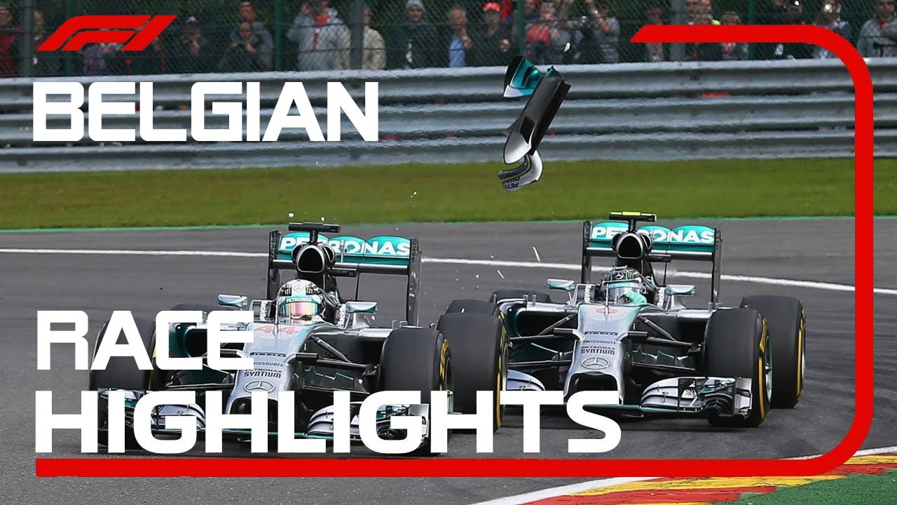 Extended Race Highlights | 2014 Belgian GP - The Hit That Started a War | Hamilton vs Rosberg!