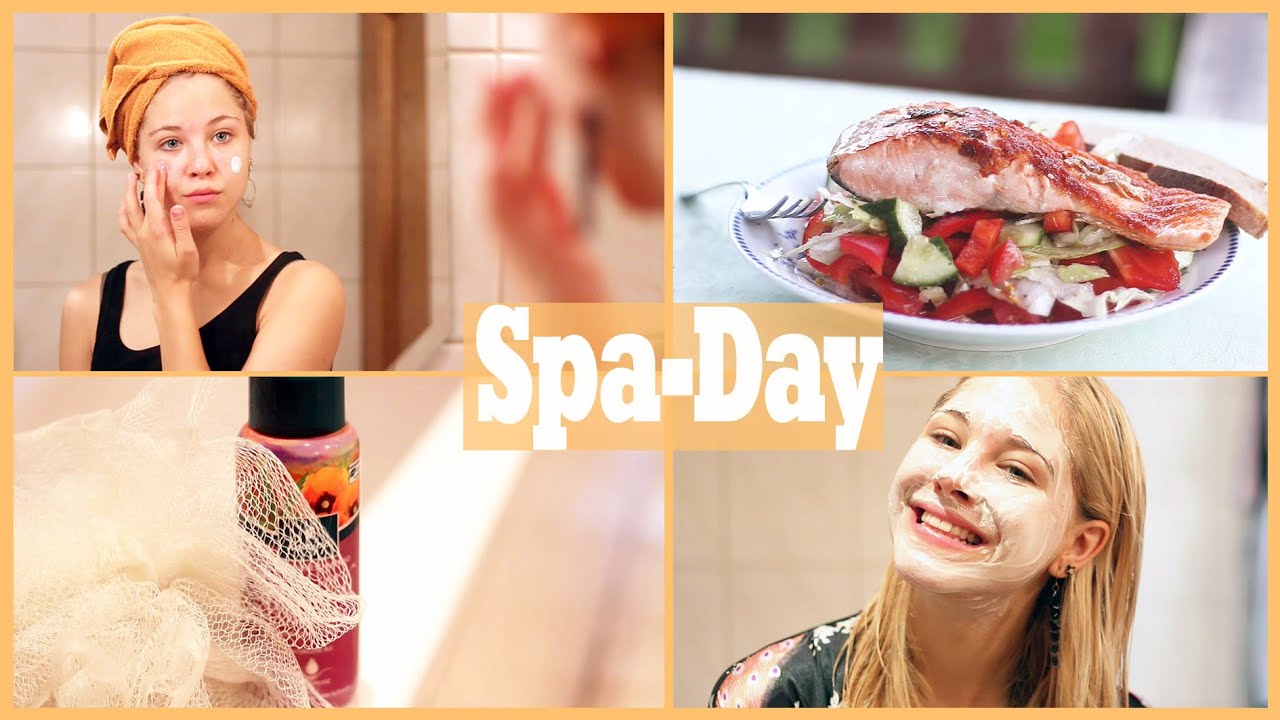 Spa Day Routine I DIY Gesichtsmaske, Lipscrub, Essen...