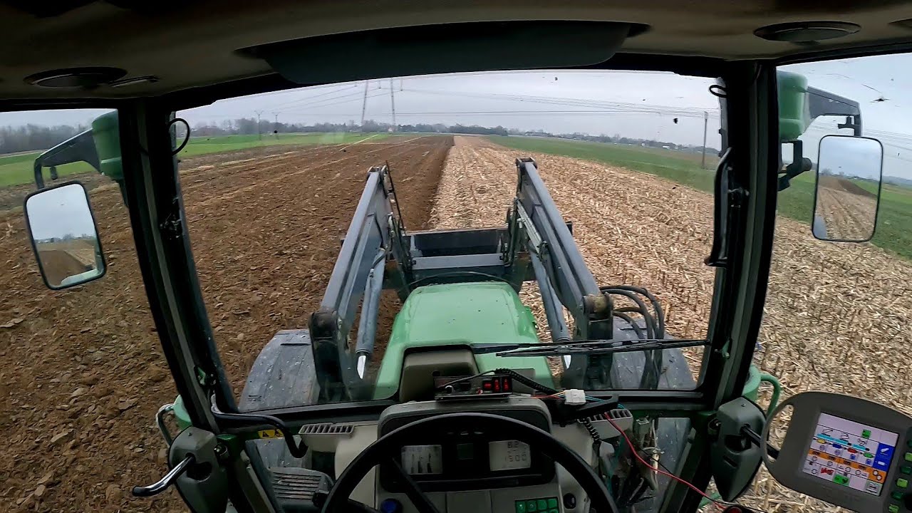 🚜CAB-VIEW 👨‍🌾Mokra Wiosenna Orka 🌦 | Fendt 714 Vario & Kverneland| #9