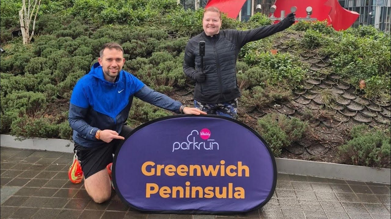 Greenwich Peninsula parkrun 7/2/26 FULL COURSE (sped up)