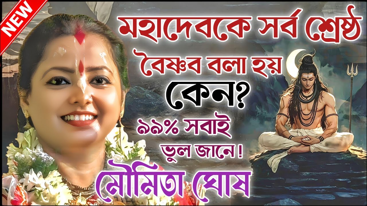 মহাদেব কে সর্বশ্রেষ্ঠ বৈষ্ণব বলা হয় কেন, ৯৯% সবাই ভুল জানে। মৌমিতা ঘোষ কীর্তন। moumita ghosh kirtan