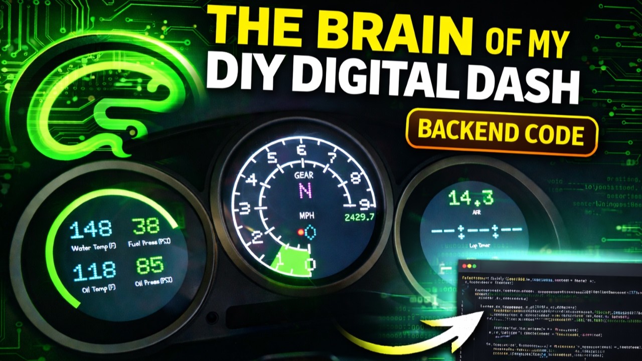 DIY ESP32 Round Digital Dash Part 3: The Backend/Brain That Powers Everything (ESP32)