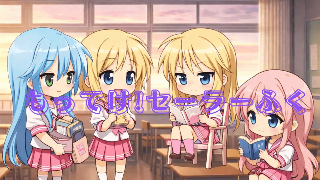 【 らき☆すた 】  OP Cover (AIRemix Version)  【 もってけ!セーラーふく】#AI音楽  #JPOP