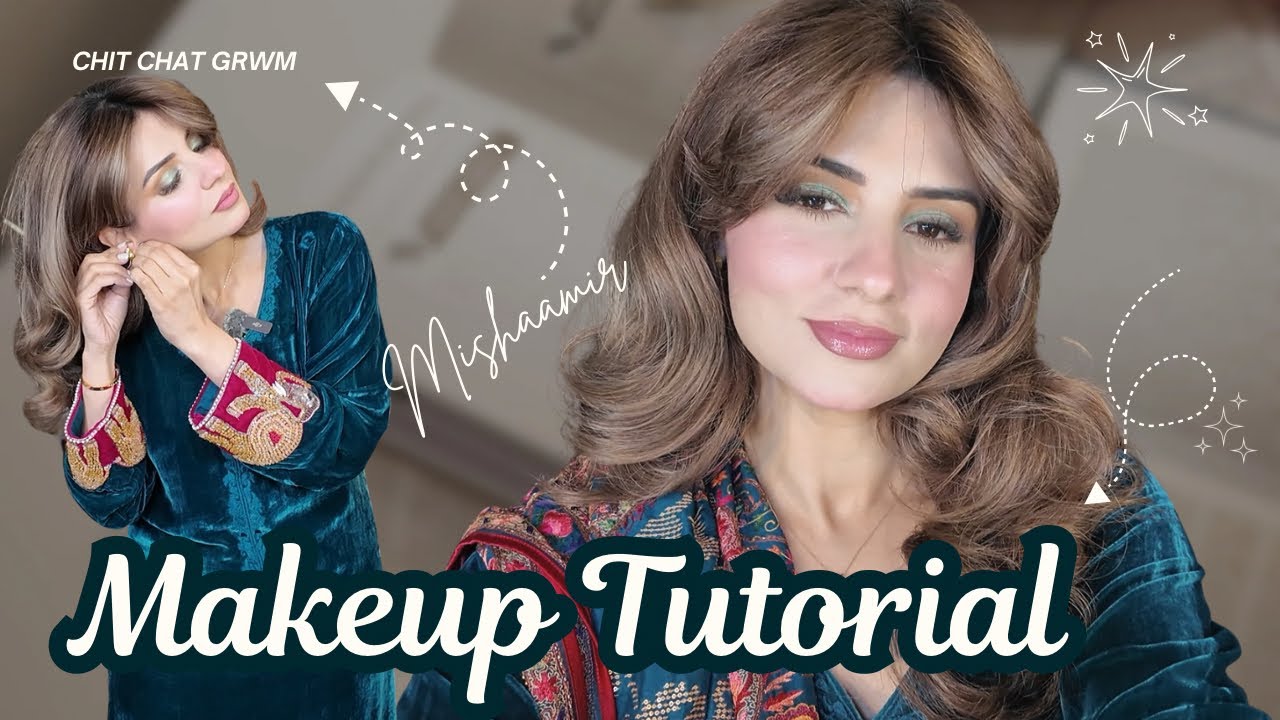 Talking about my makeup journey while I do this festive makeup 💄 
