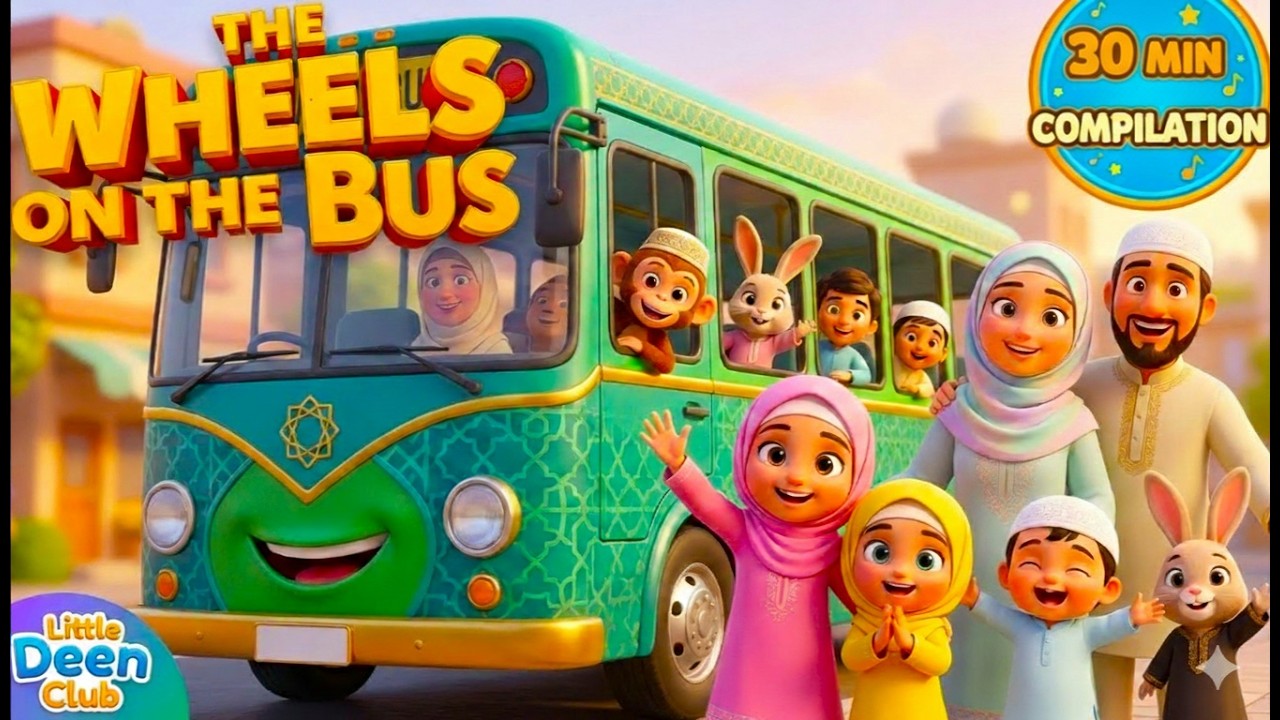 30 min compilation The BEST Islamic Kids Songs EVER  | Islamic Wheel On The Bus & More | Muslim Kids