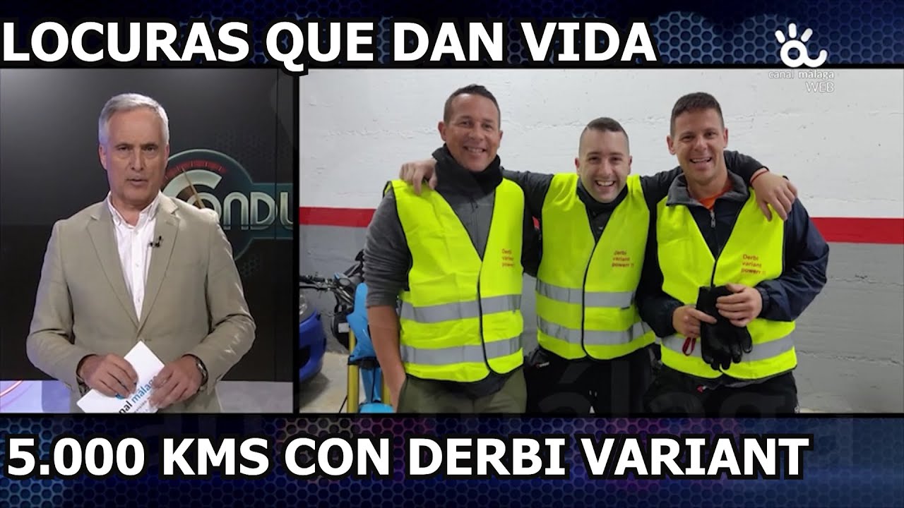 Aventura en Derbi Variant atravesando Europa.