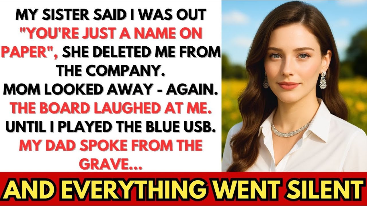My Sister Kicked Me Out of the FAMILY BUSINESS SHARE MEETING — The BLUE USB Made Everyone Freeze.