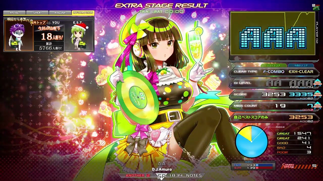 【beatmania IIDX 33】AA(A)AAA - 正規EXH