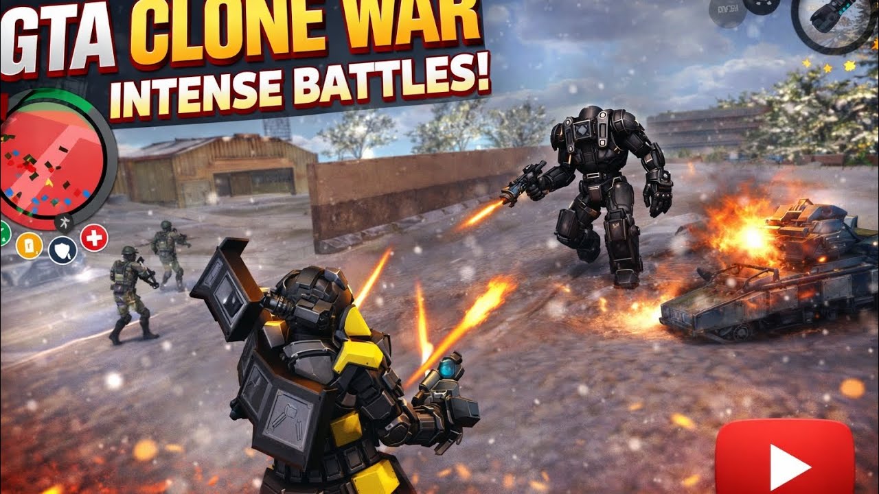 Rope Hero Vice Town (Robot Monster Truck and Infinity Zombies) A battle between zombies and machines