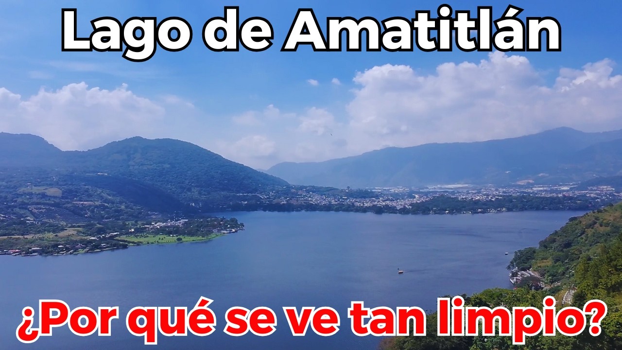 QUE LIMPIO SE VE EL LAGO DE AMATITL&Aacute;N 😱