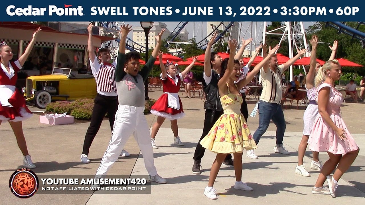 THE SWELL TONES Cast 'B' Cedar Point in Front of Coasters Diner 2022 | amusement420