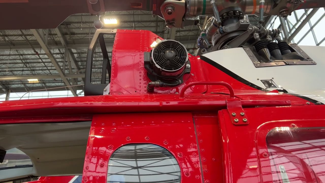 BO 105 Helicopter. EAPS Engine air particle separator