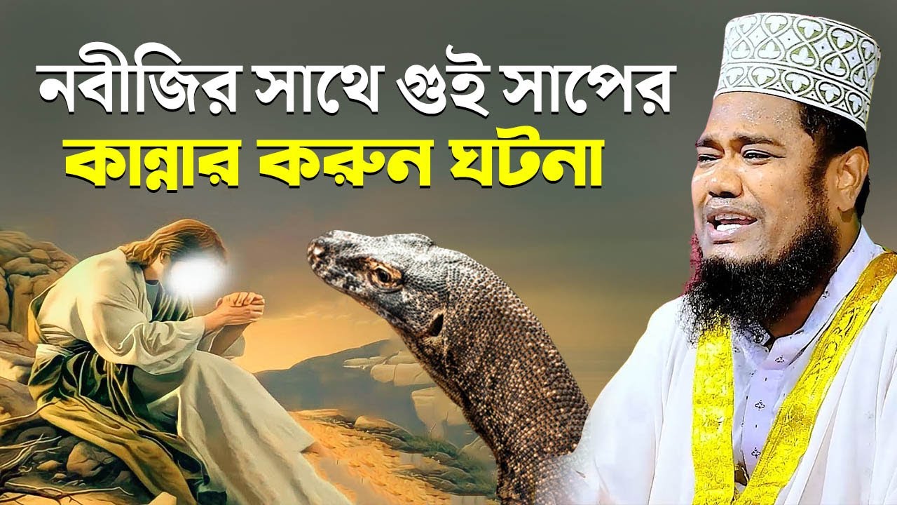 নবীজির সাথে গুই সাপের কান্নার করুন ঘটনা। qari ruhul amin siddiqui