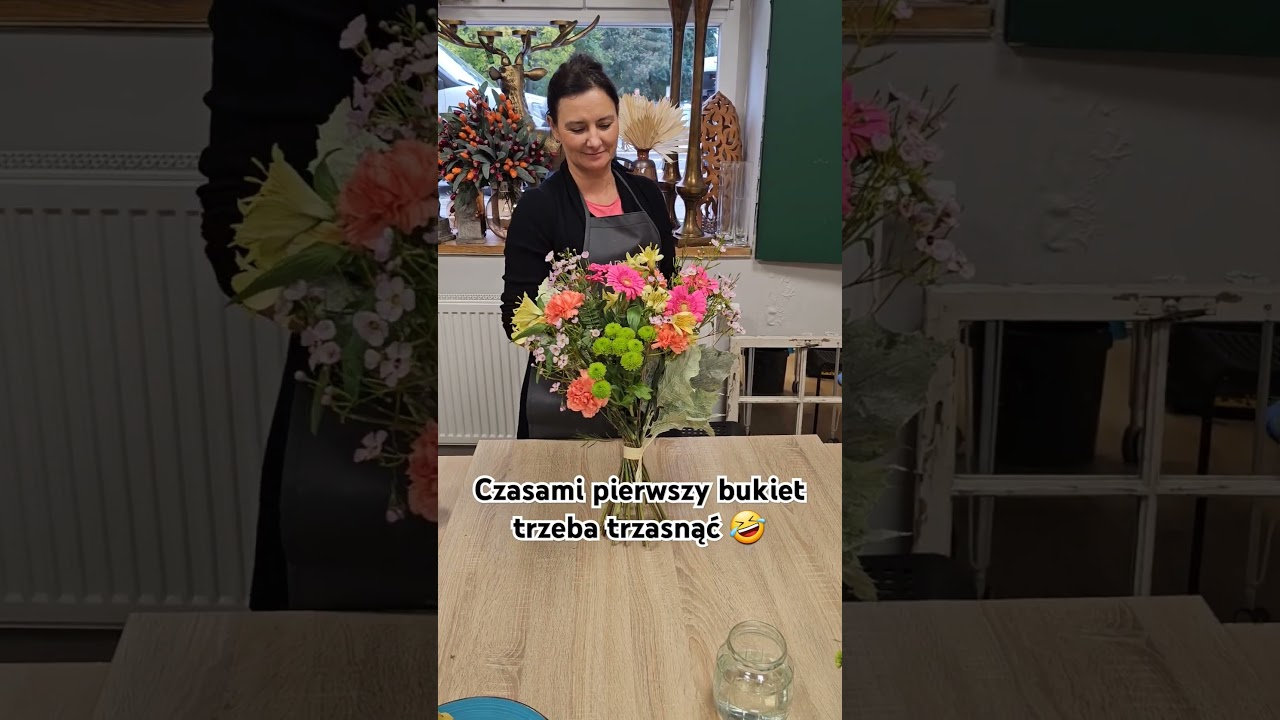 KURS PODSTAWOWY I PIERWSZY BUKIET 🥰 #florystyka #kwiaty #KURS #warsztaty #bukiet