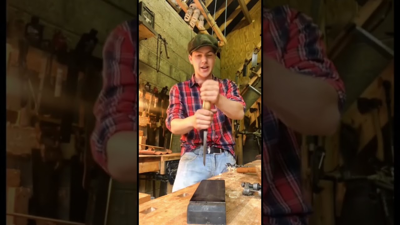 Sharping A Massive Mortise Chisel