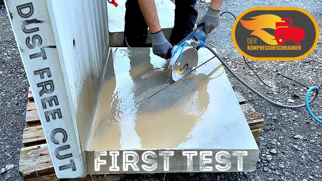 Der Erste Test ! Wassergekühlter Trennschleifer ! Watercooled Grinder First Test! L Steine schneiden