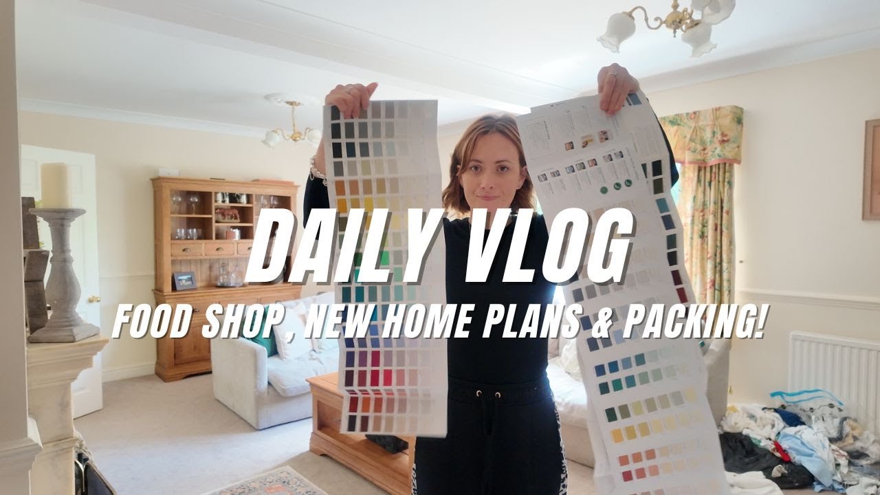 Daily Vlog - New home plans, food shopping, packing to travel with two kids. Day in the life