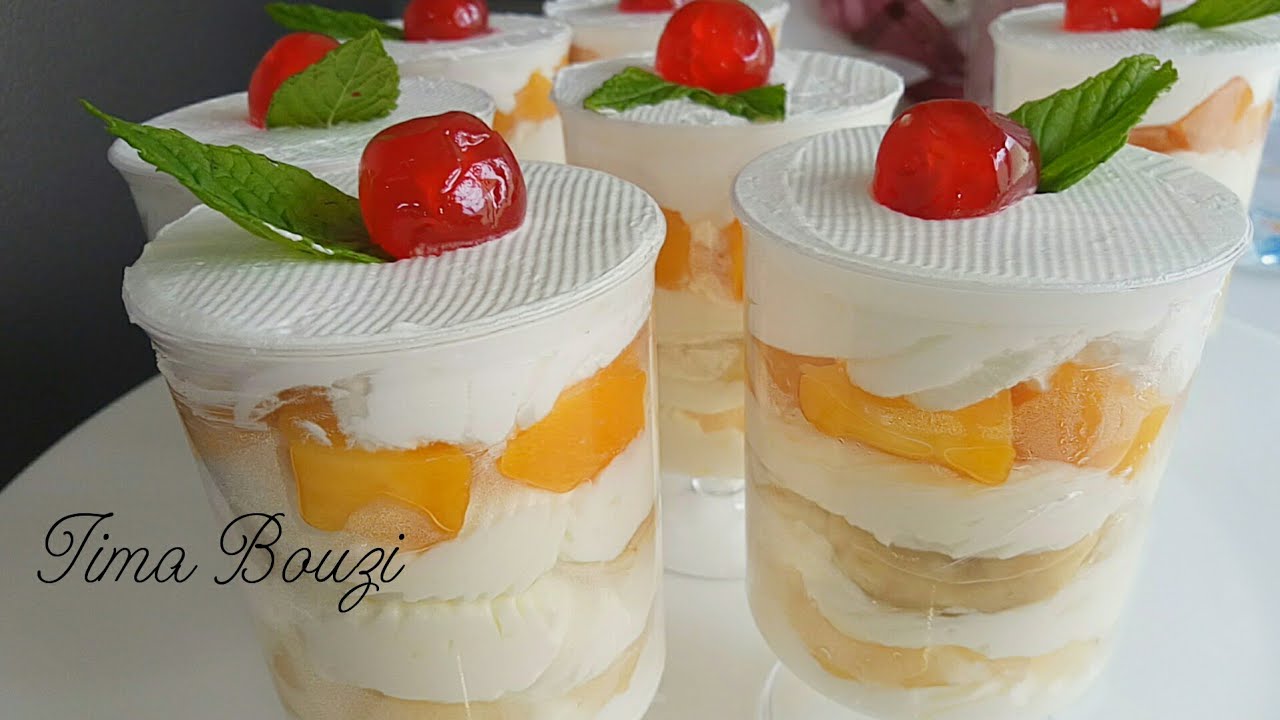 تحلية الفواكه المشكلة البااردة والمنعشة لسهراتكم الرمضانية والمناسبات بنينة بزاف 😍 fruits cocktails
