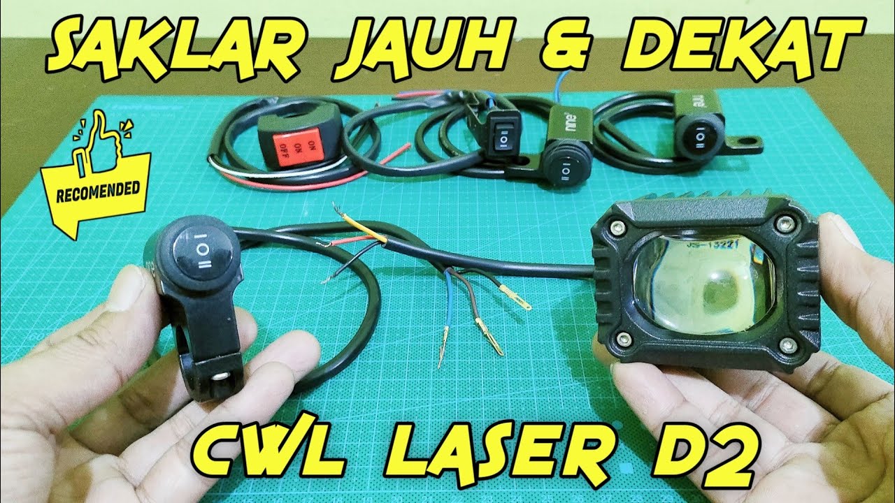 Tips Cara Pasang & Pilih Saklar High & Low Jauh Dekat Buat Lampu LED Tambahan Motor Mobil