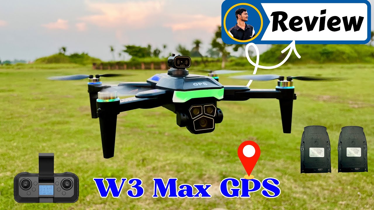 W3 Max Drone Review 🔥 Brushless Motor + RGB Light + Flight Test