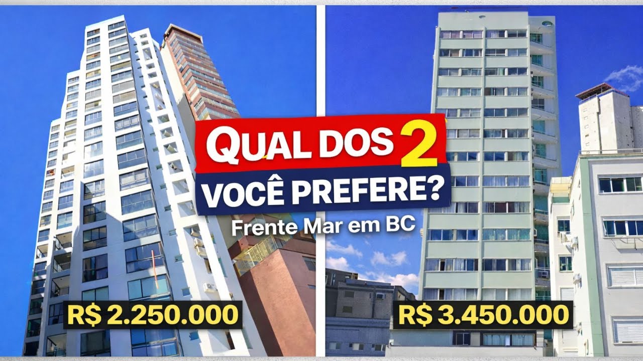 Edifício Notre Ville + Edifício Gisele, Apartamento Frente Mar em Balneário Camboriú na Barra Sul