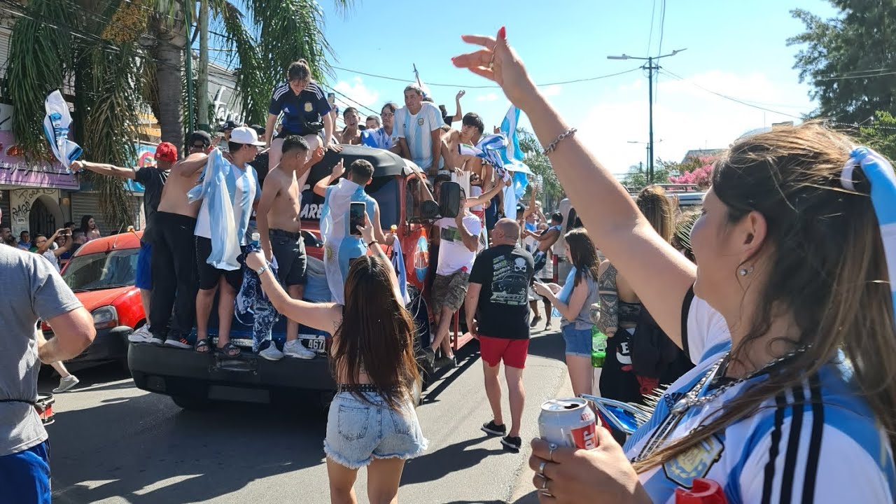FESTEJO ARGENTINA EN ITUZAINGO zona oeste! 🇦🇷🇦🇷