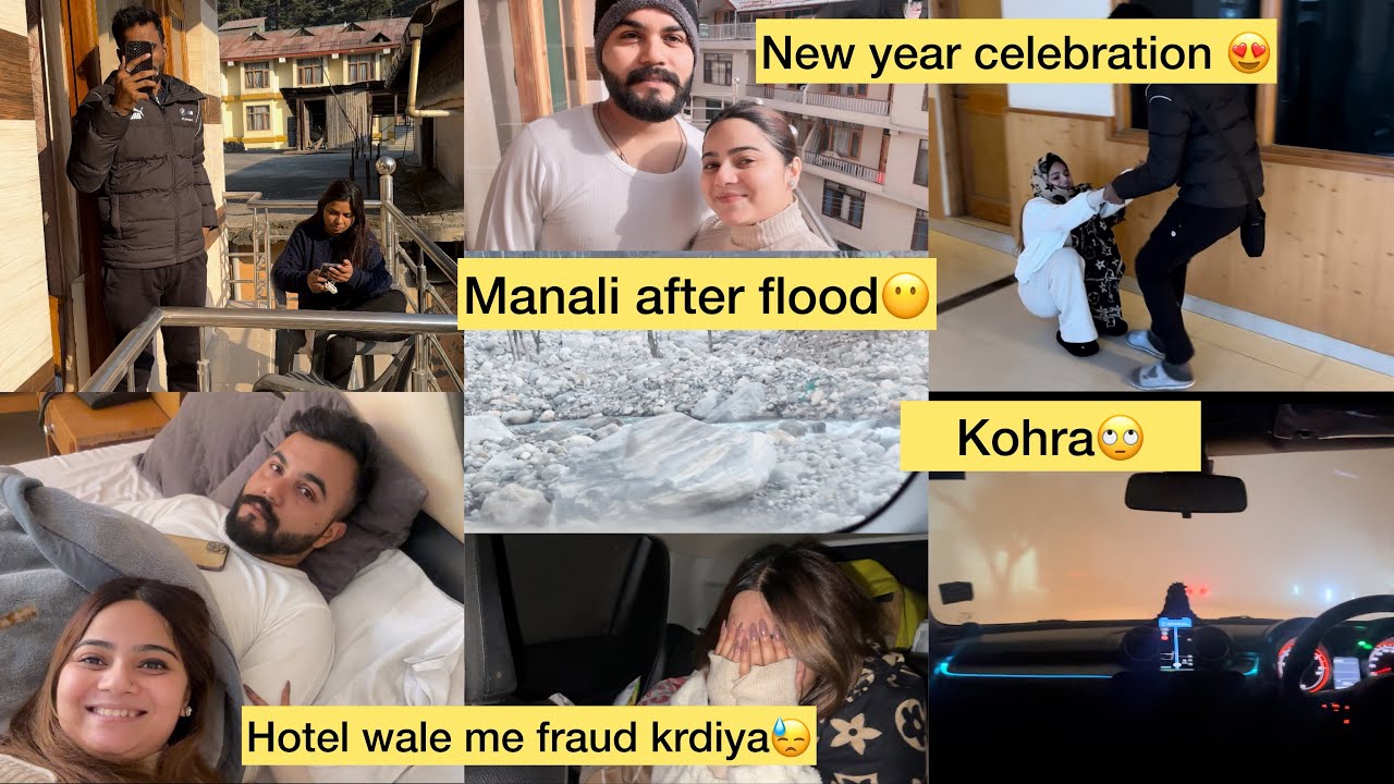!! Delhi to Manali trip after flood🥹😍New year celebration k liye poche manali 😂Hmare 10k dubgye😭