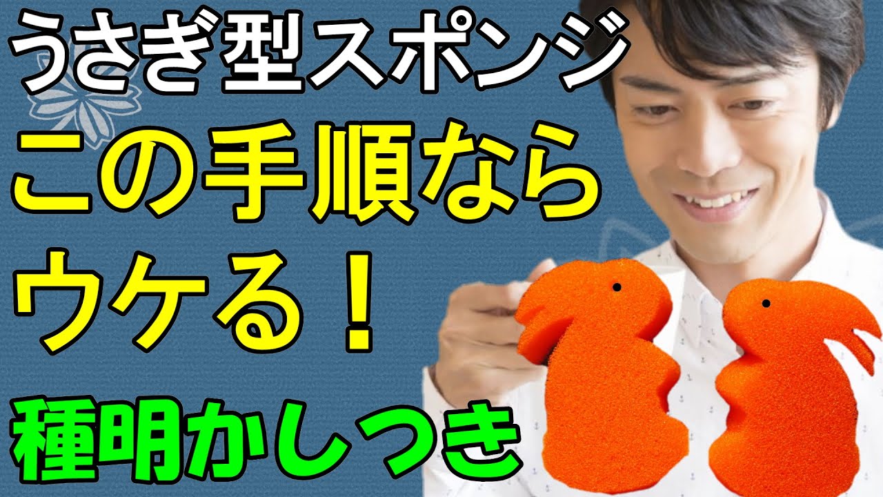 SPR◆うさぎ型スポンジ　解説◆マジック手品◆Sponge Rabbit Magic Tutorial ◆Sponge Balls