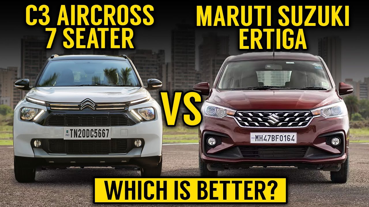 Citroen c3 aircross VS Ertiga | Comparison | New c3 aircross 7 seater vs Maruti suzuki Ertiga