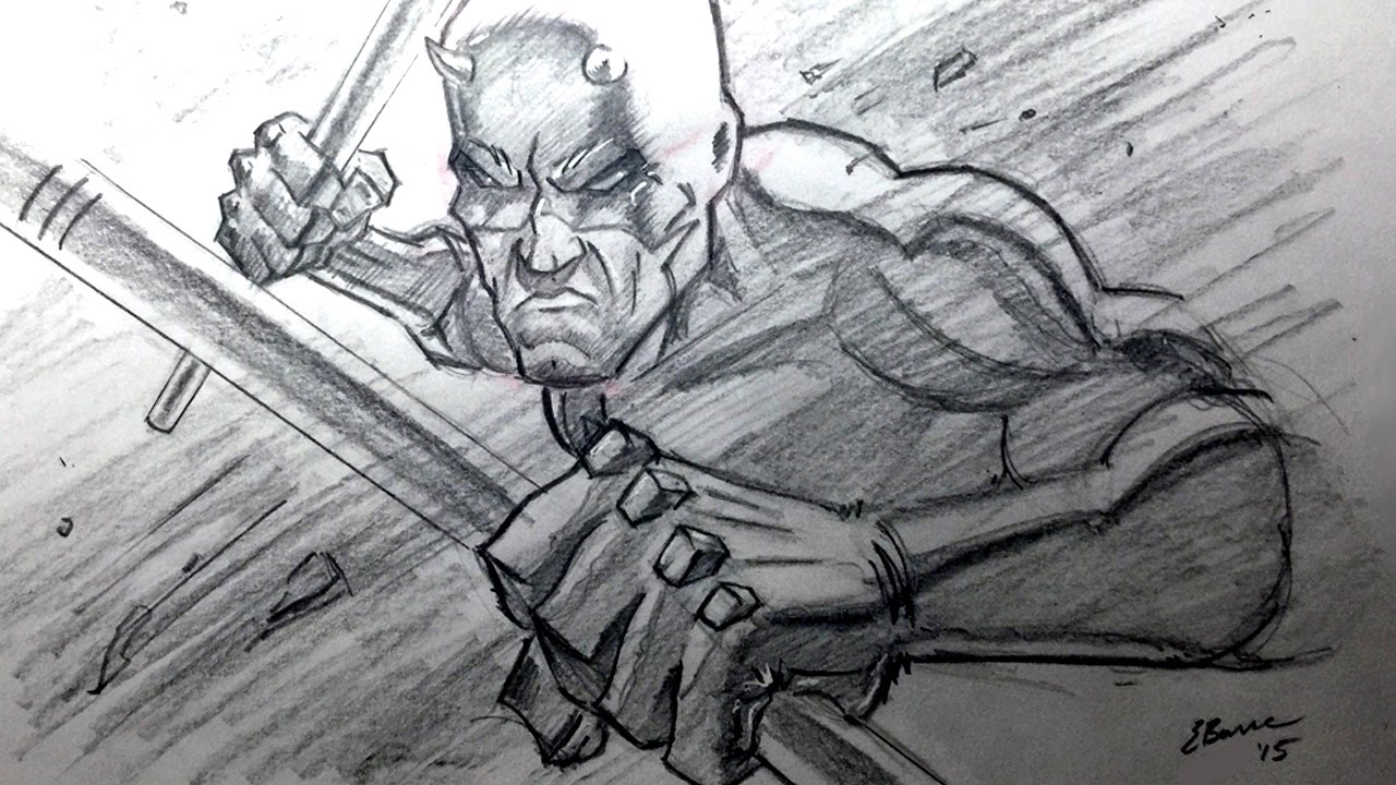 How To Draw Daredevil - Anatomy and Shading