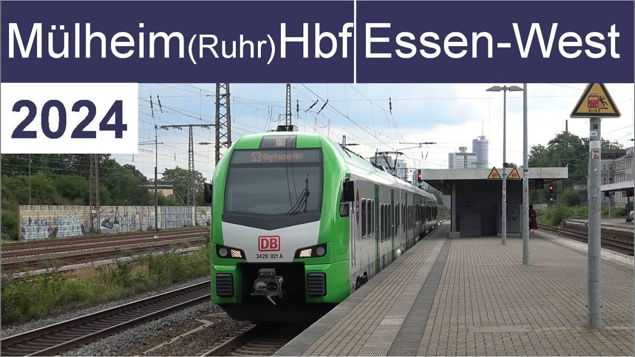 Mülheim (Ruhr) Hbf and Bahnhof Essen West - Züge / Trains